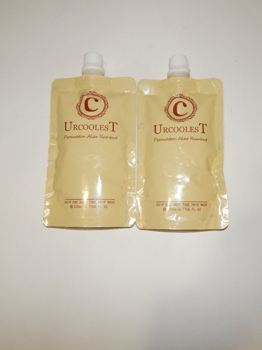 2 Urcoolest Deep Tone Collagen Hair Masks - 200ml 6.77oz Exp 11/2028